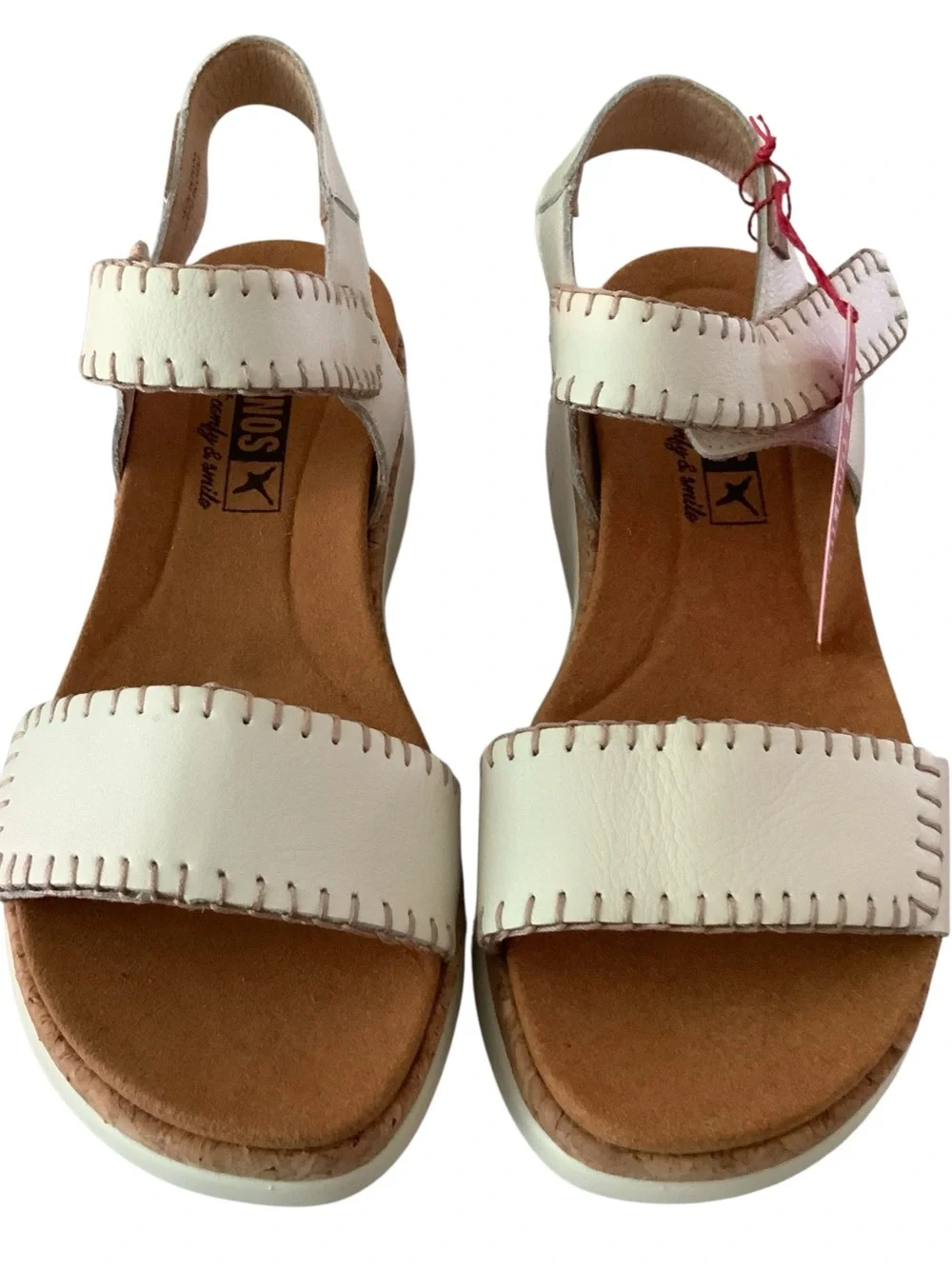 PIKOLINOS PALMA WEDGE SANDAL W4N-0750 NEW WITH TAGS SIZE 37 OFF WHITE